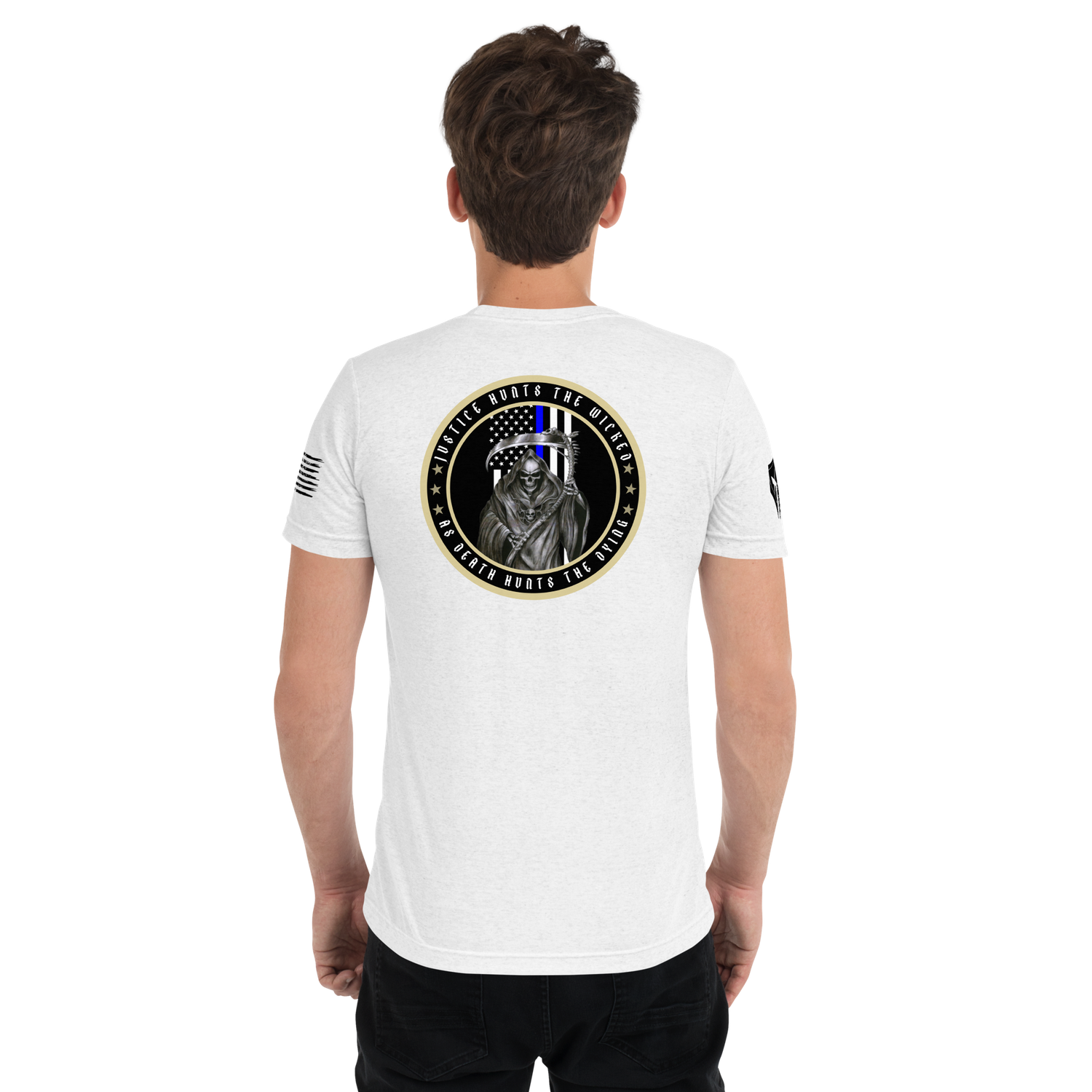 JUSTICE HUNTS THE WICKED | BLK TXT | T-shirt