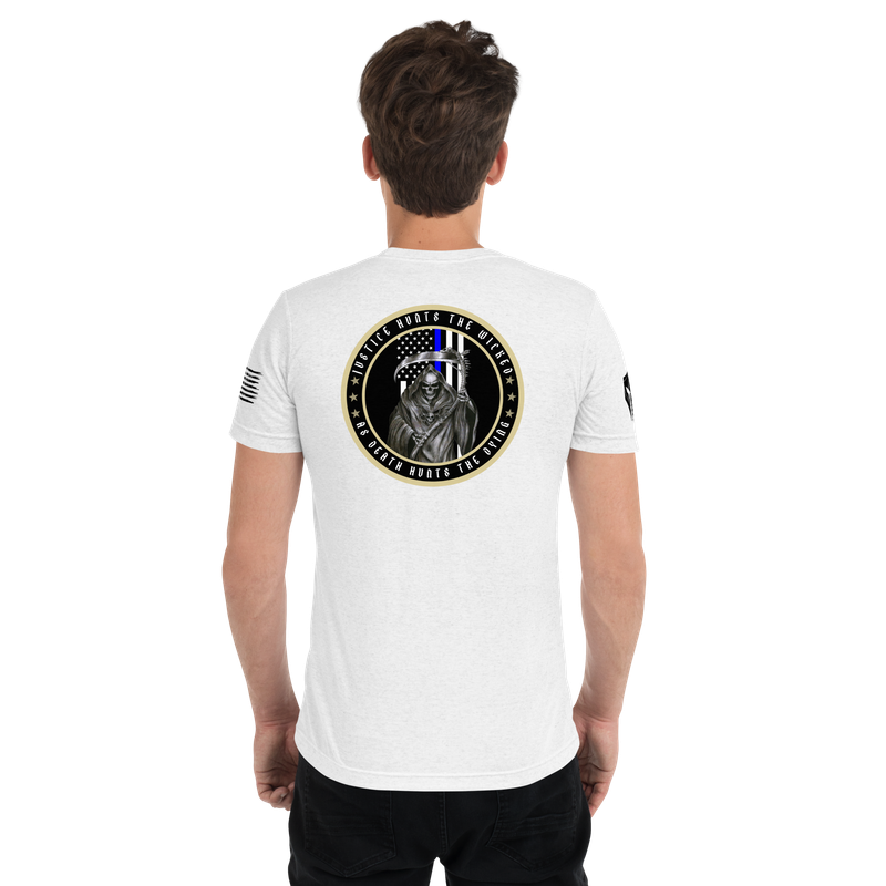 JUSTICE HUNTS THE WICKED | BLK TXT | T-shirt