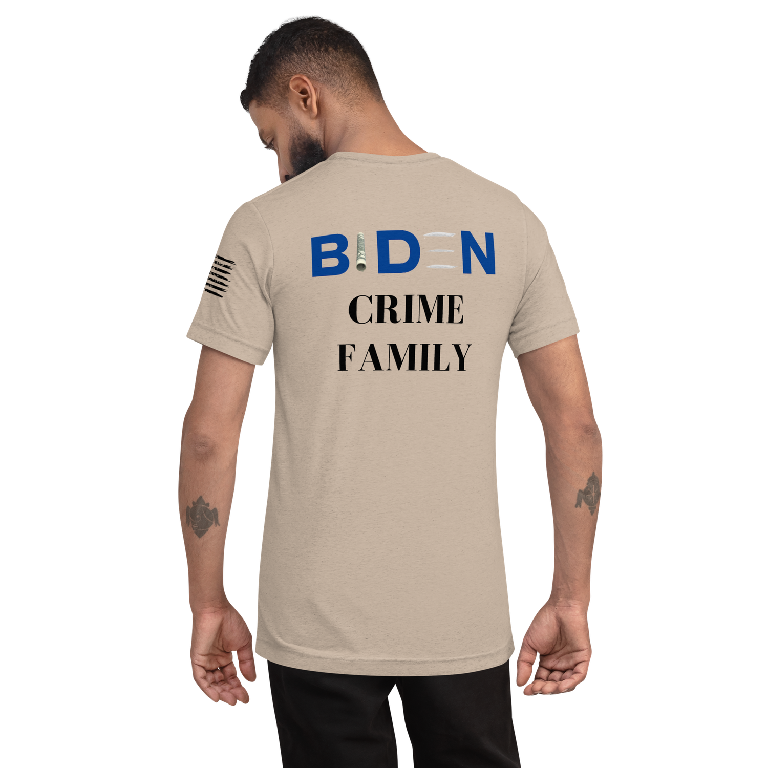 CROOKED JOE | BLK TXT | T-shirt