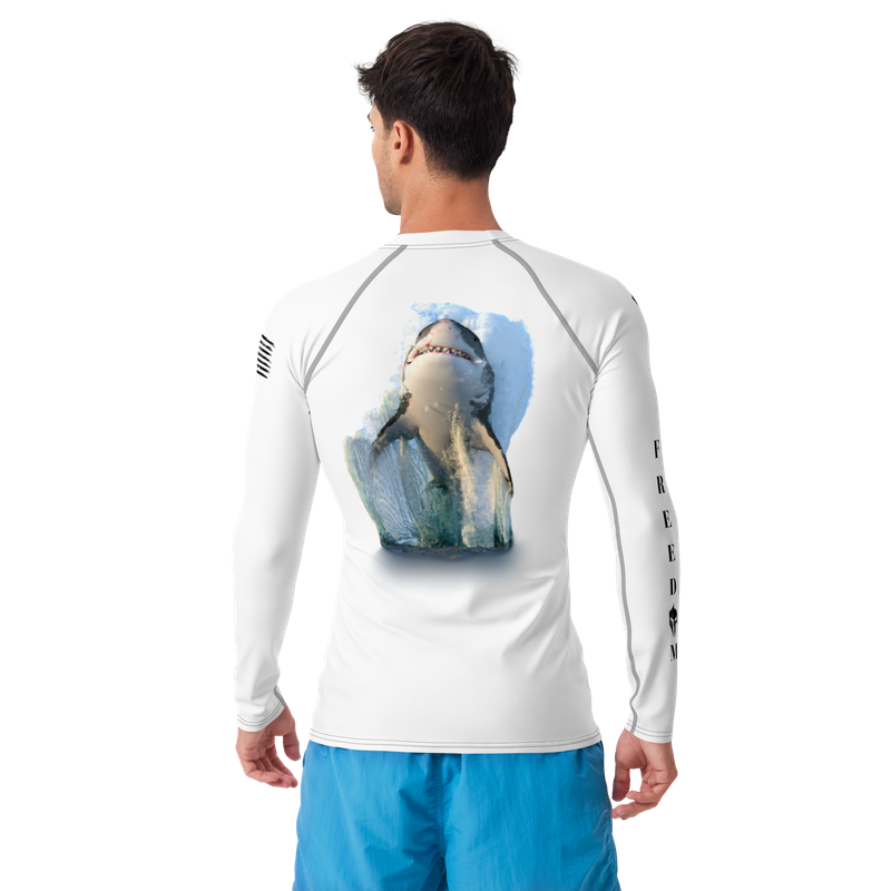 GREAT WHITE SHARK RASH GUARD
