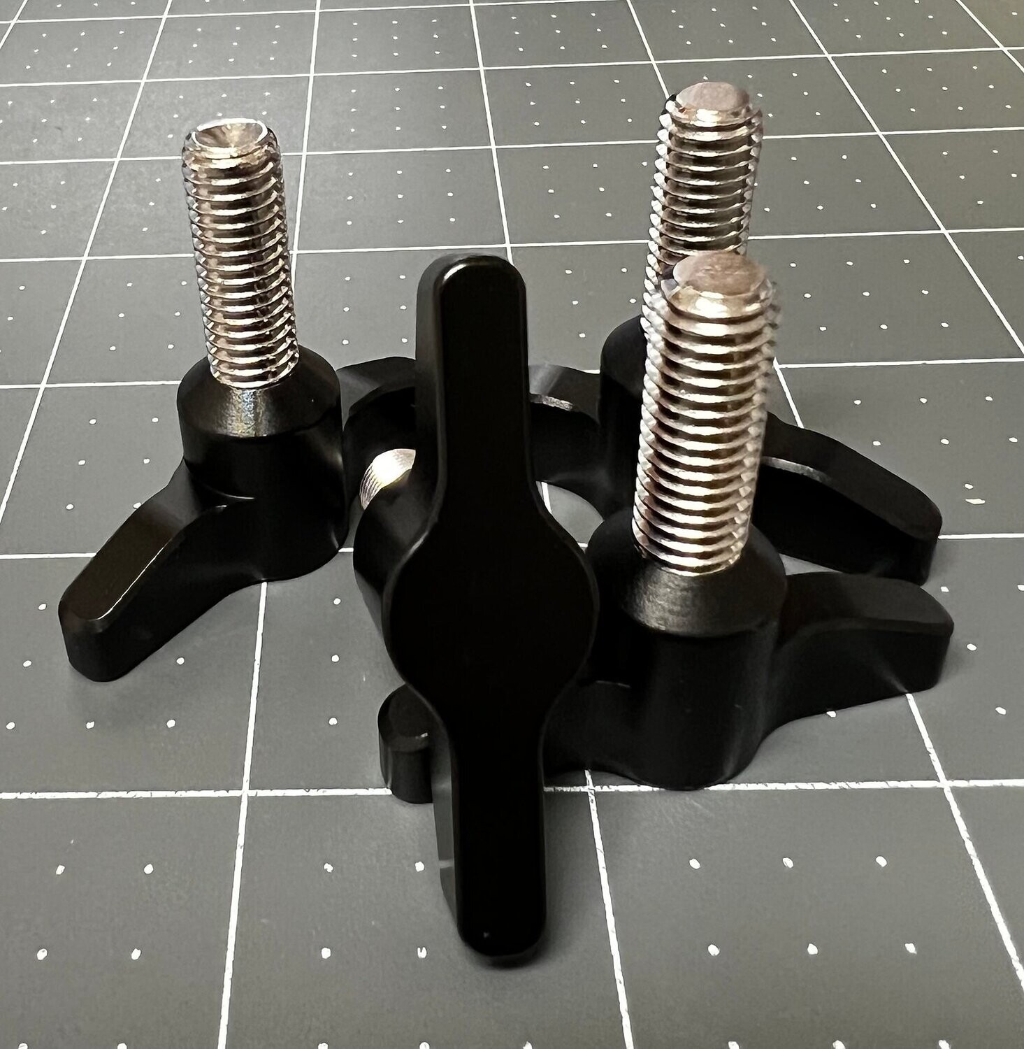 Hydrofoil Wingscrews, M8 x 25mm, Set of 4, Satin Black