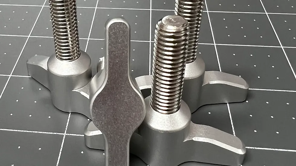 Hydrofoil Wingscrews, M8 x 30mm, Set of 4, Satin Silver