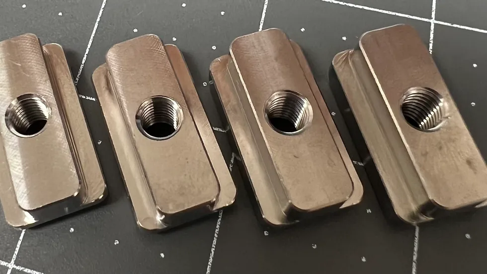 M6 Titanium Track Nut Set