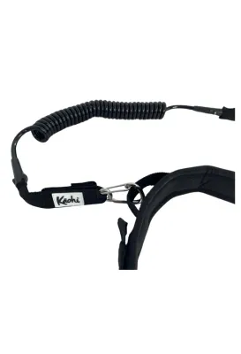 Kāohi Combo: Continuous Coil 8 mm Leash + Padded Black Belt™