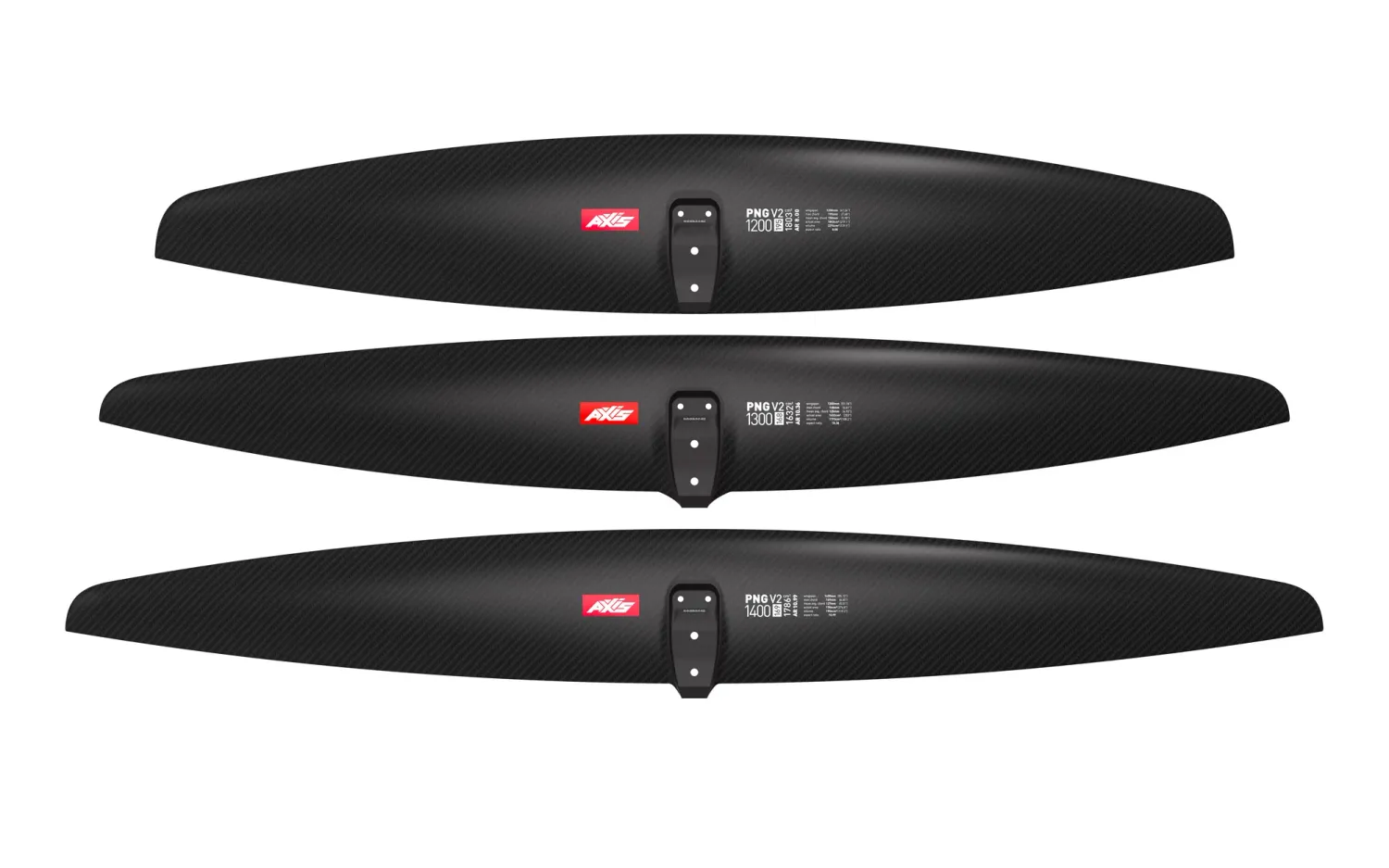 AXIS PNG V2 CARBON HYDROFOIL FRONT WINGS