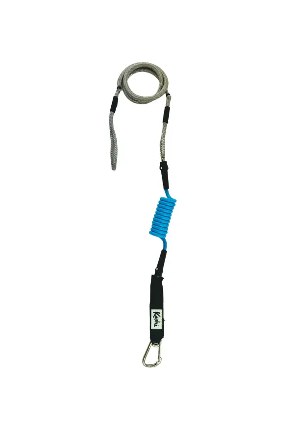 INVIZ Leash™ - Hybrid Foiling Leash / 7mm / Carabiner / Blue