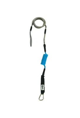 INVIZ Leash™ - Hybrid Foiling Leash / 7mm / Carabiner / Blue