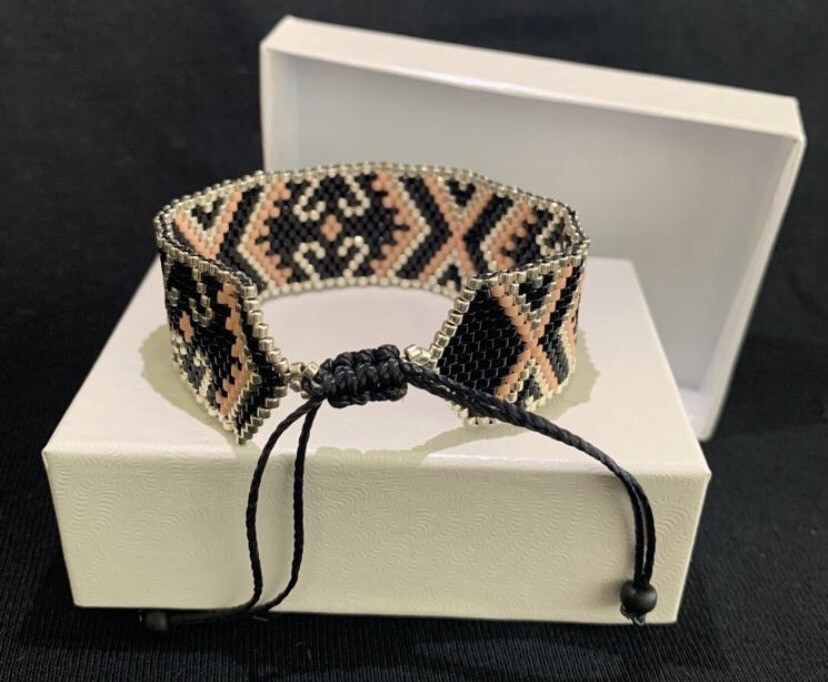 Bracelet Ethnika Rose &amp; Noir
