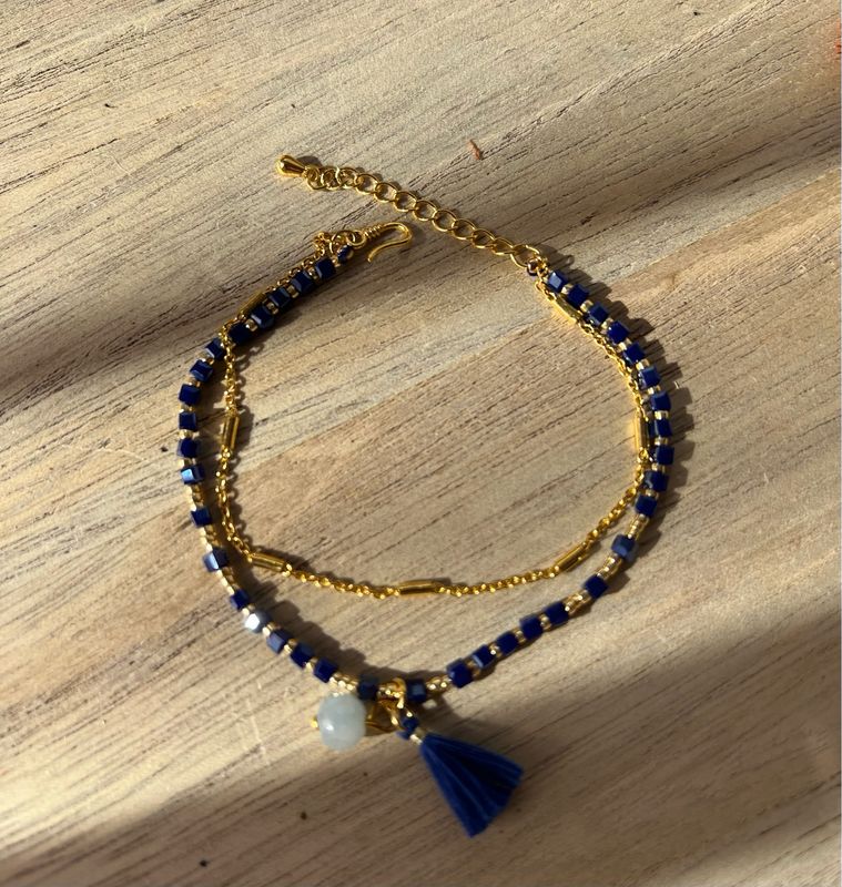 Petit carré bleu foncé