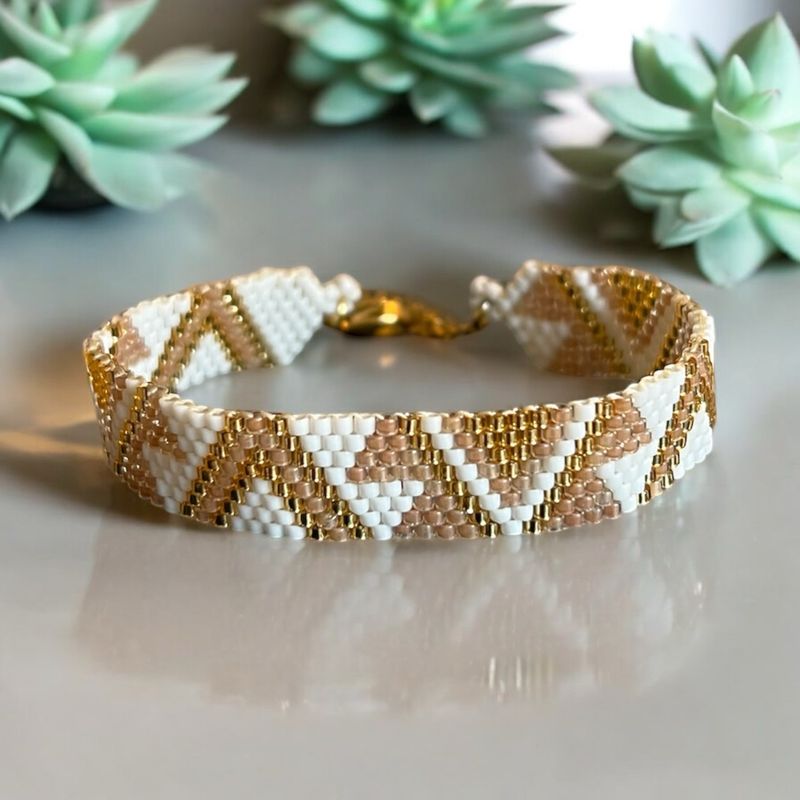 Bracelet sable doré