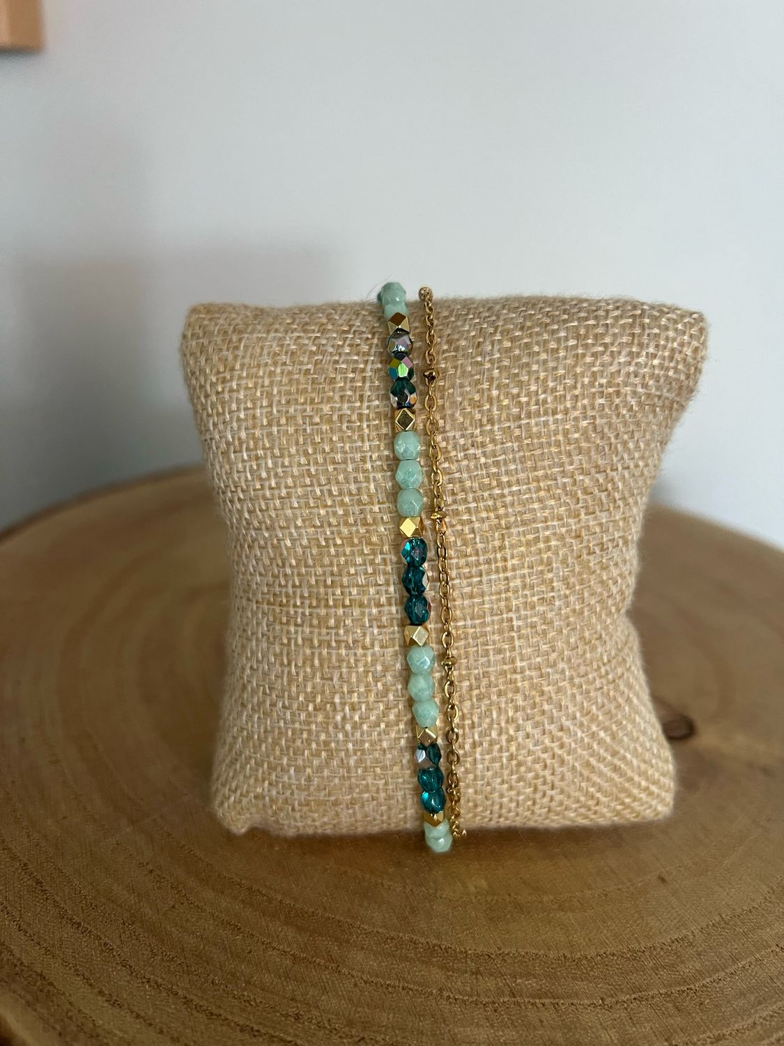 Bracelet de cheville bleu