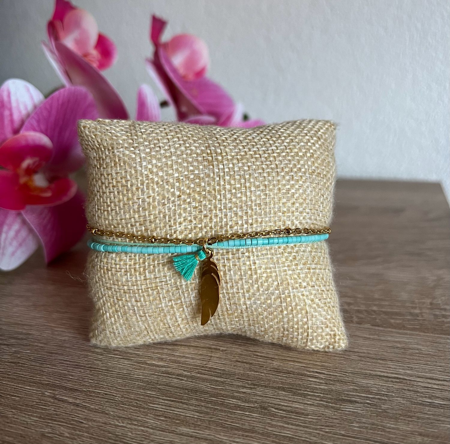 Bracelet de cheville bohème Turquoise