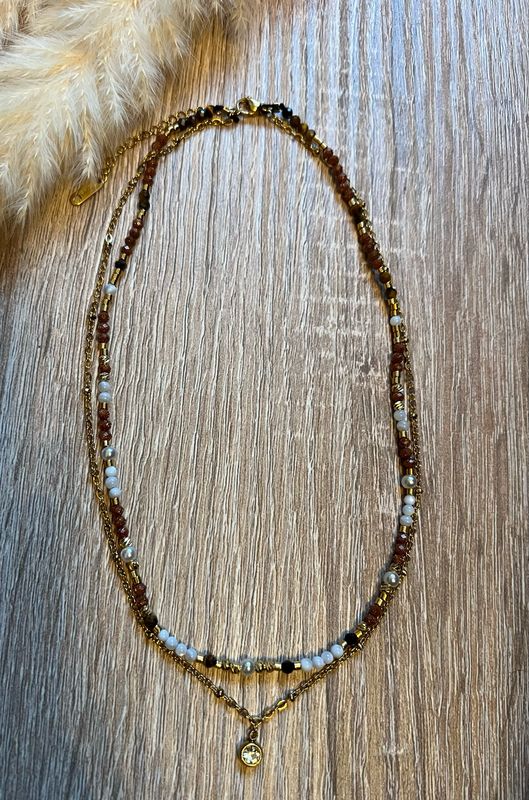 Collier caramel