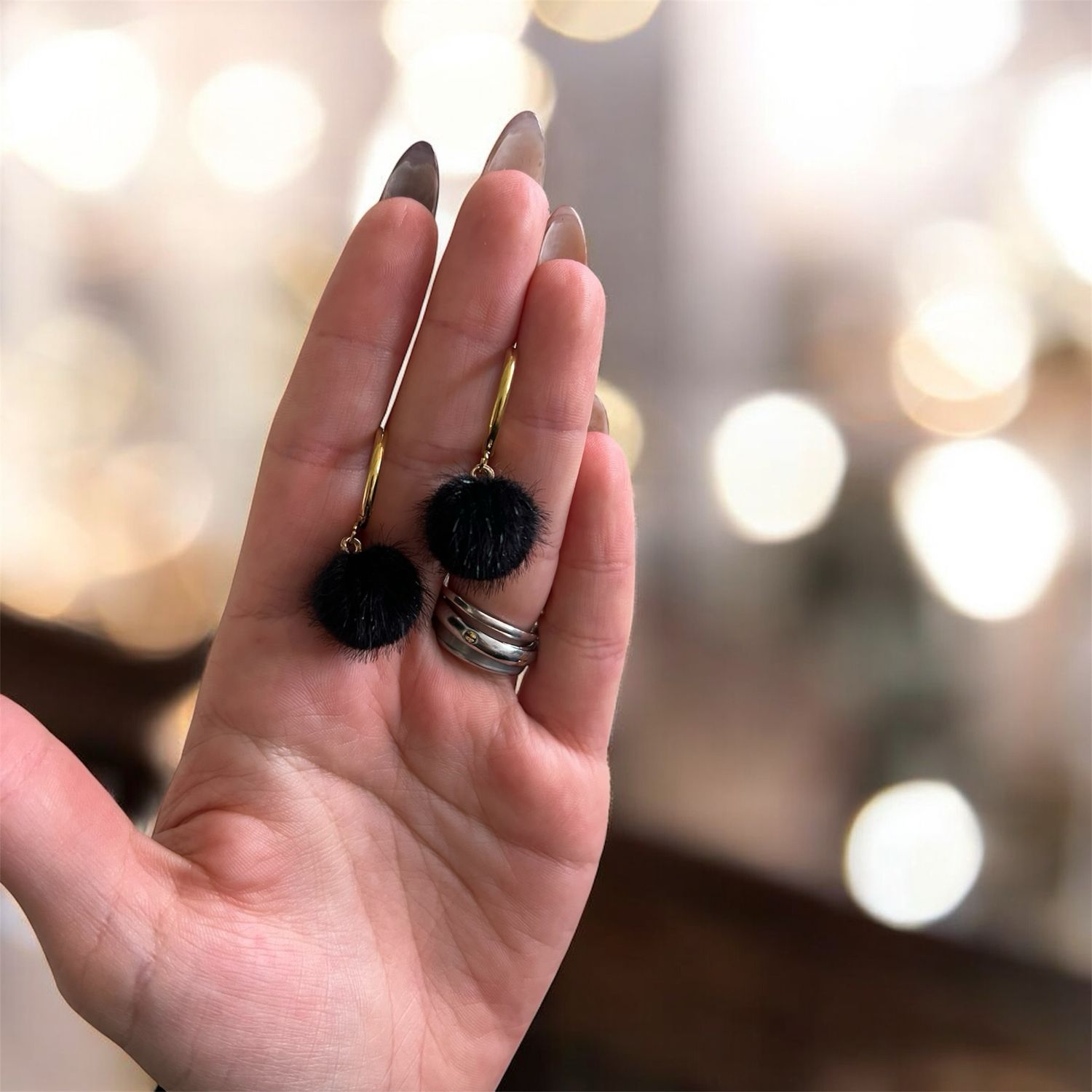 Pompons noir