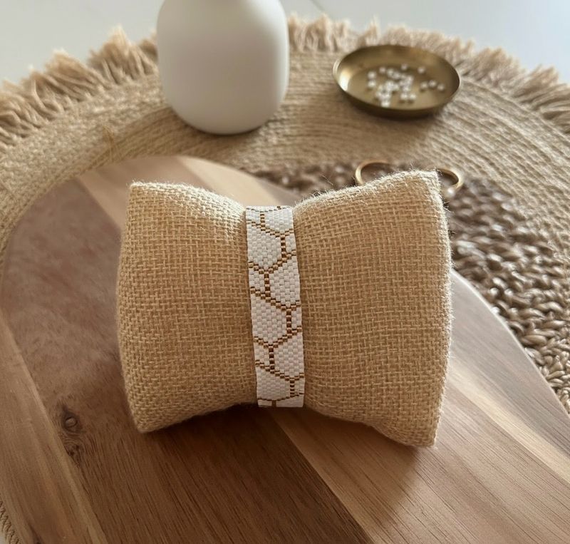 Bracelet Blanc &amp; Or