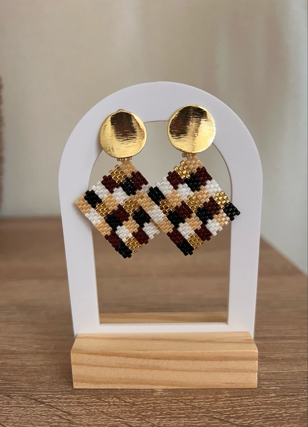 Boucle d’oreille Mosaïque