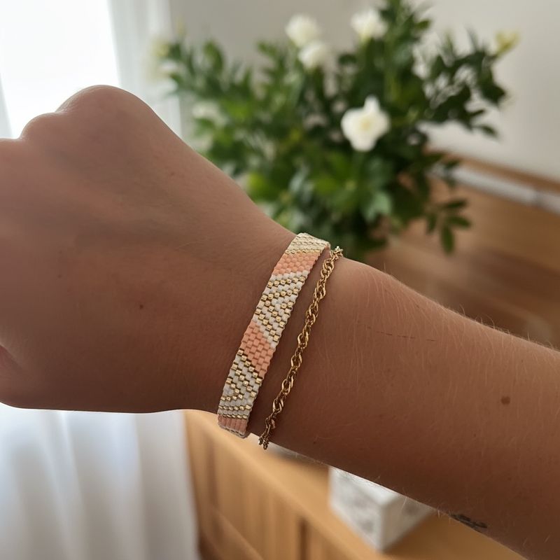 bracelet Rose corail