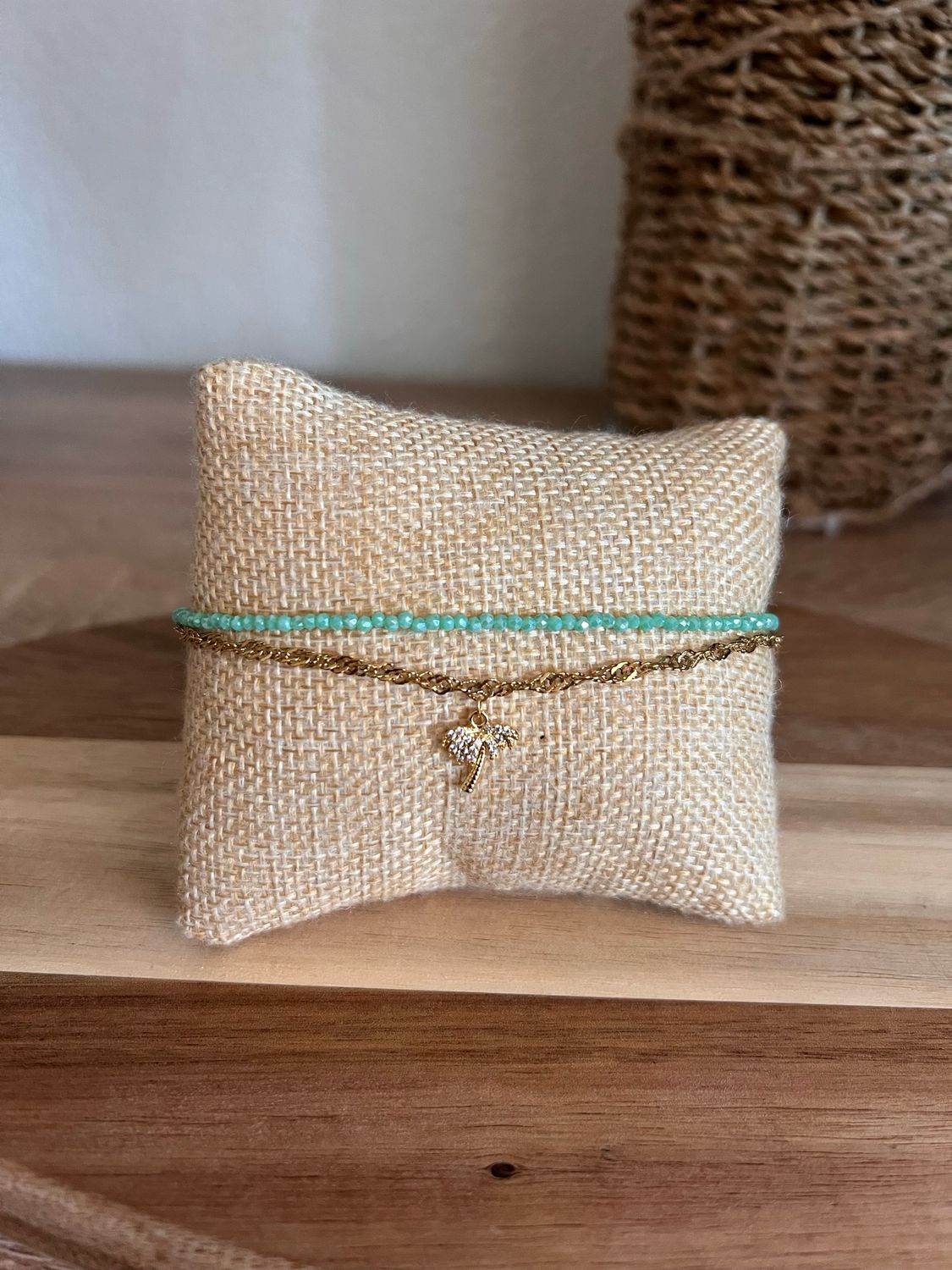 Bracelet de cheville bohème Turquoise