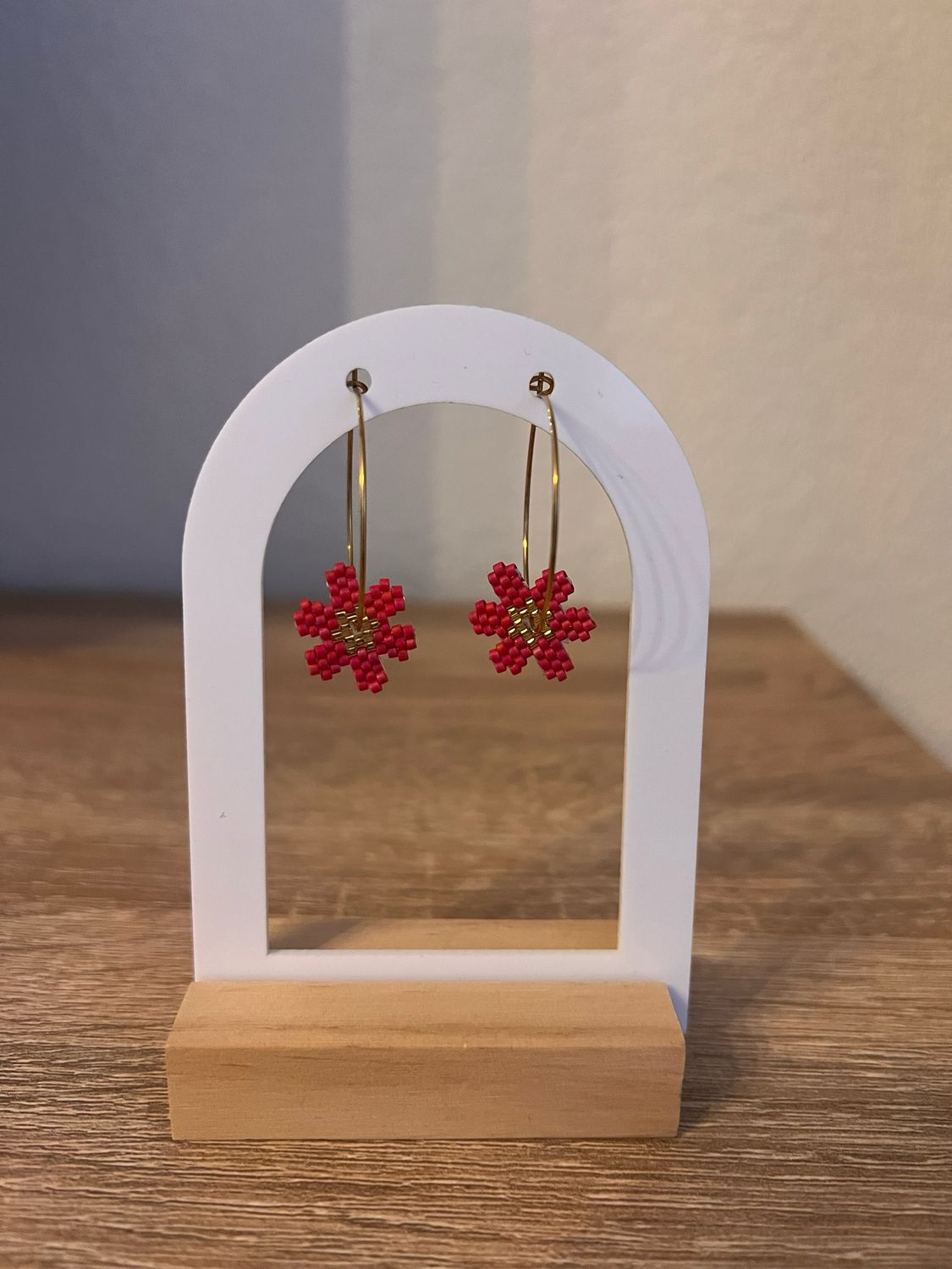 Boucle d’oreille fleur