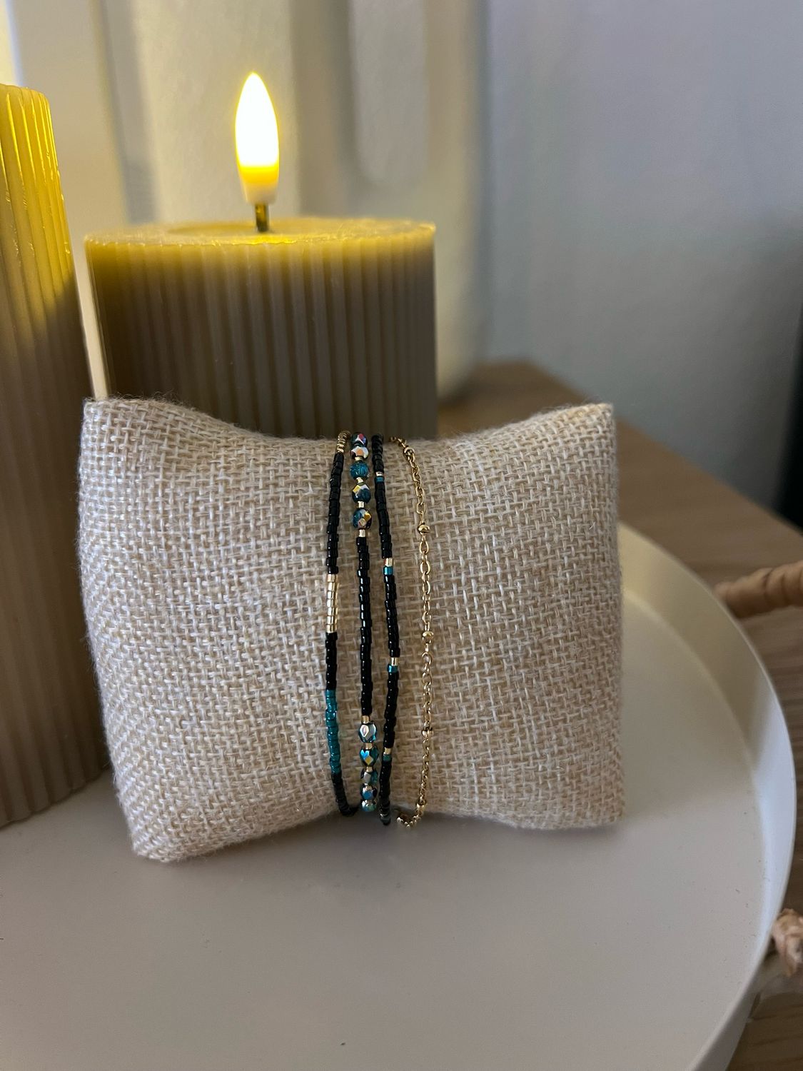 Bracelet noir bleu