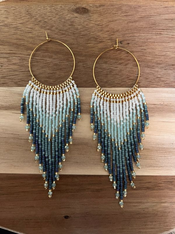 Créole dégradé de bleu