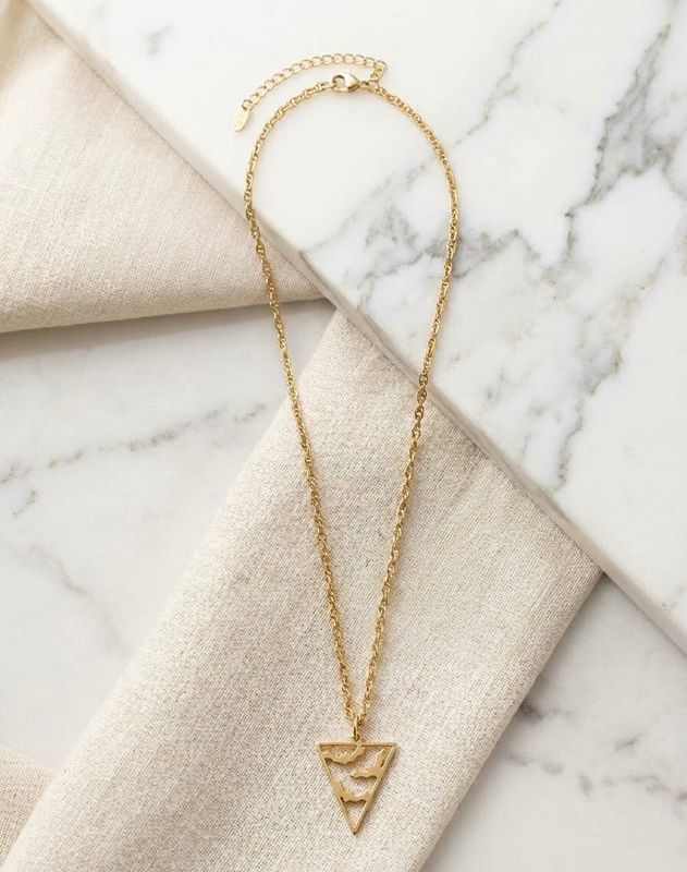 Collier chauve souris or