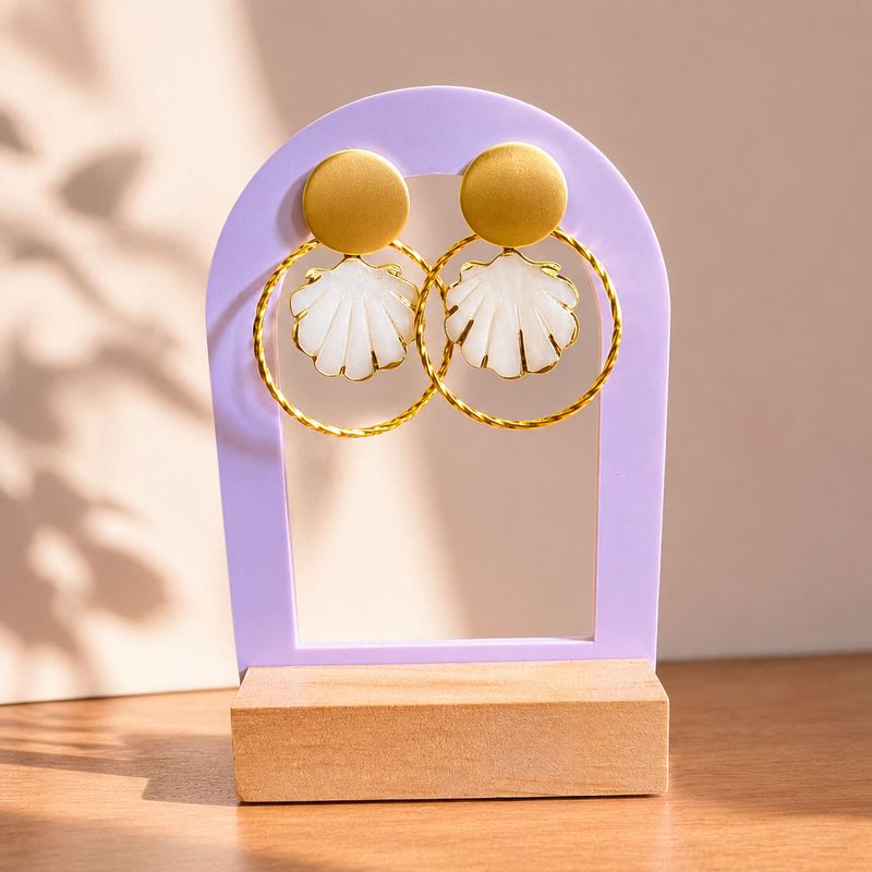 Boucle d’oreille coquillage