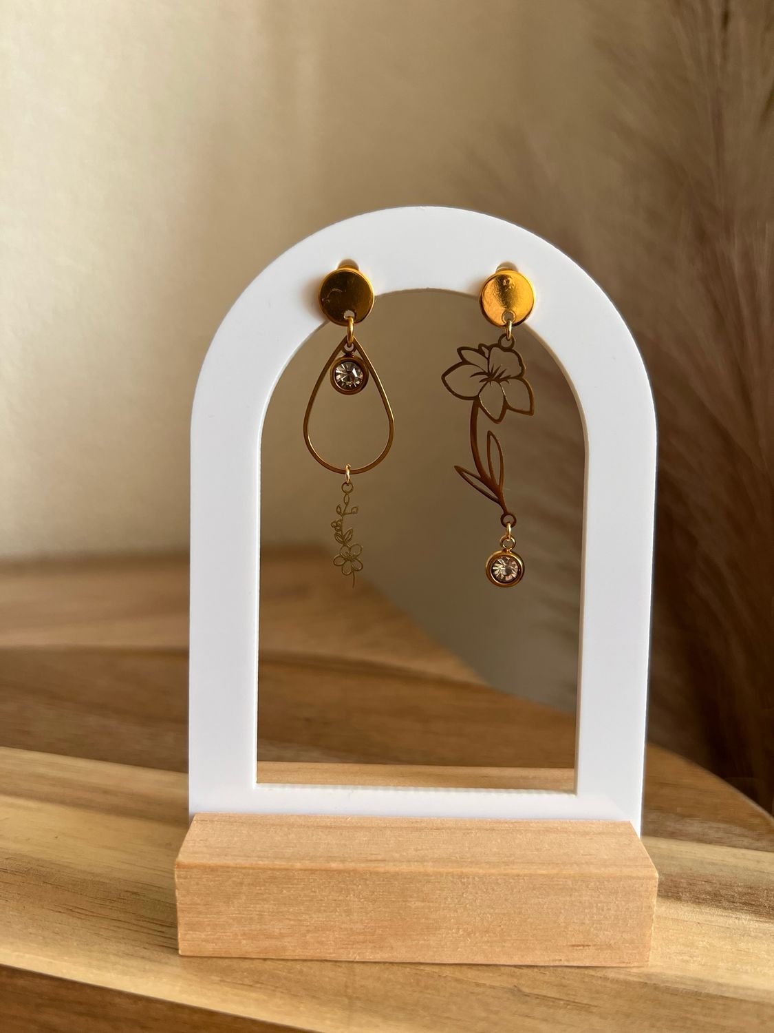 Boucle d’oreille fleur