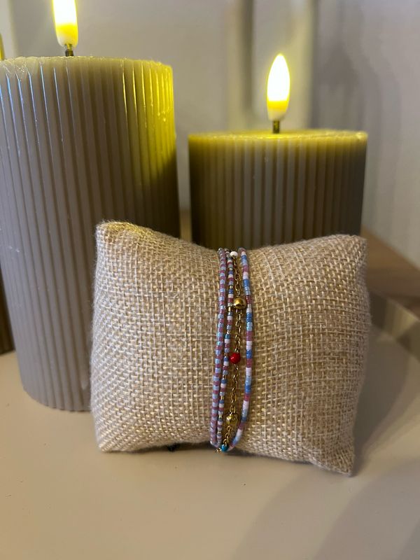 bracelet Bleu &amp; Rose