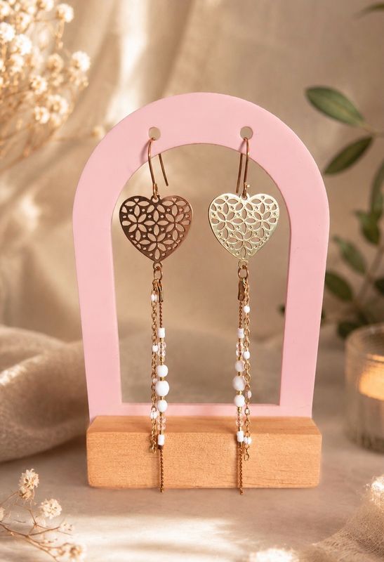 Boucle d’oreille cœur