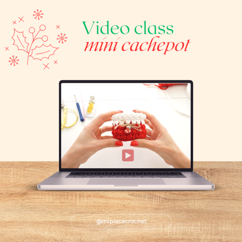 Videoclass mini cachepot Christmas Gift Handmade