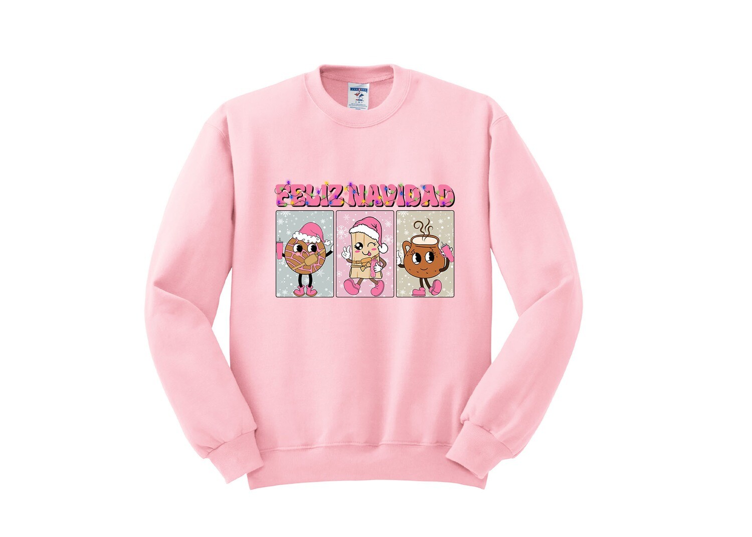 Feliz Navida, Color: Pink, Style: Crewneck