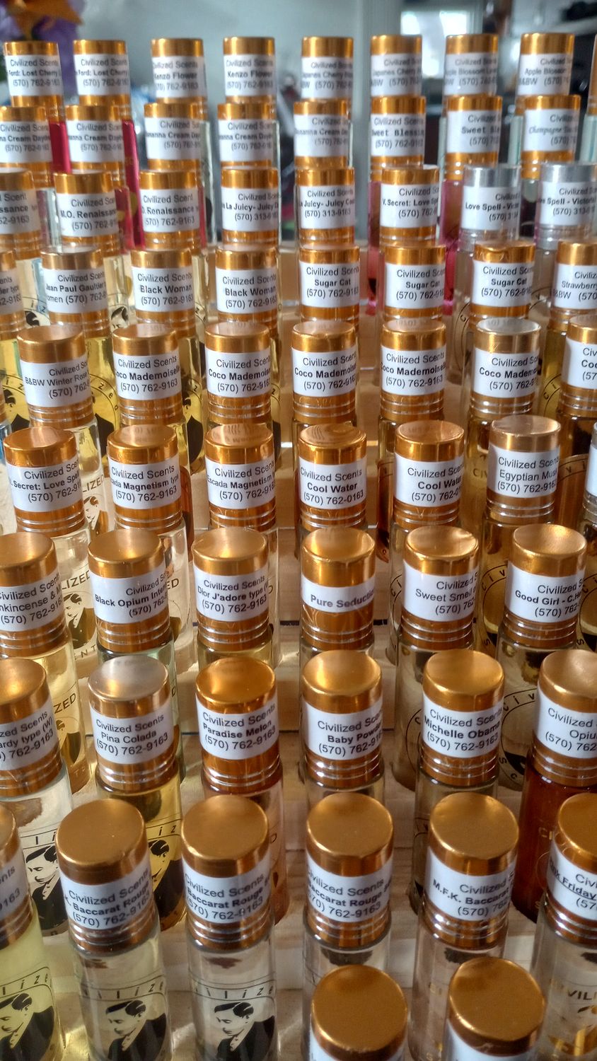 LADIES 1/3 oz. Roll on Bottles - High Quality Designer Types &amp; Traditional Fragrances.