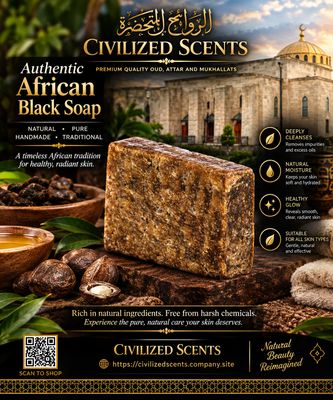 100% PURE RAW African Black Soap.  4 oz , 8 oz &amp; 1 lb Bars