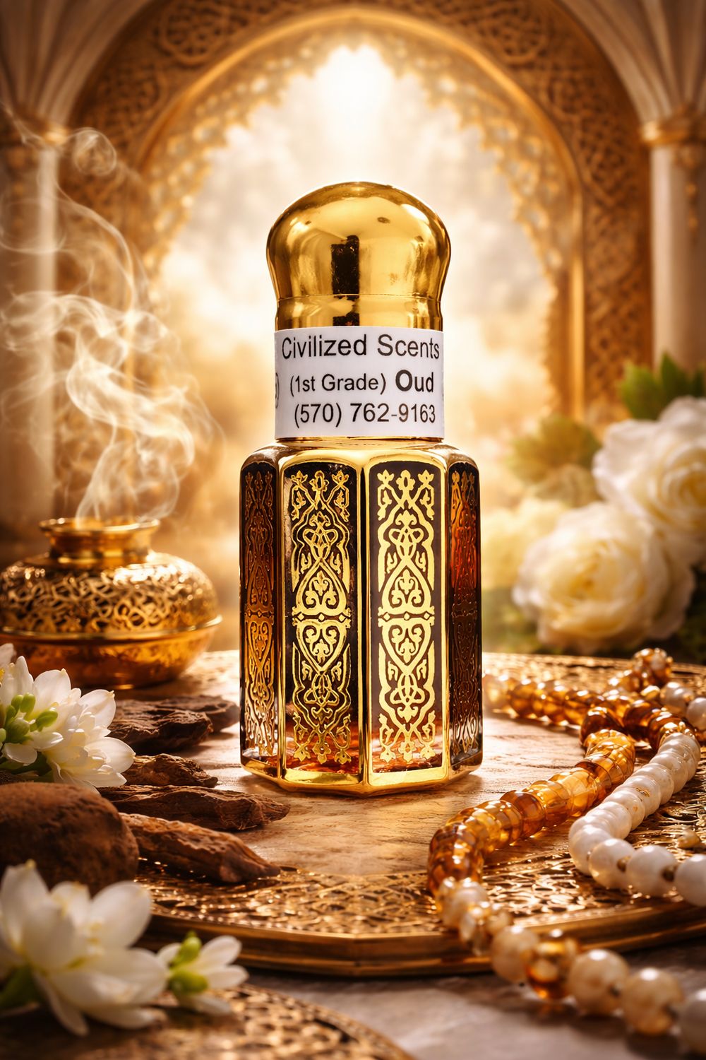 1st Grade Pure Dark Oud -  6ml Bottle