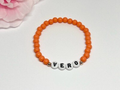 Personalized coral bracelet