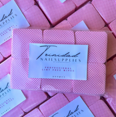 300pcs Pink Lint Free wipes