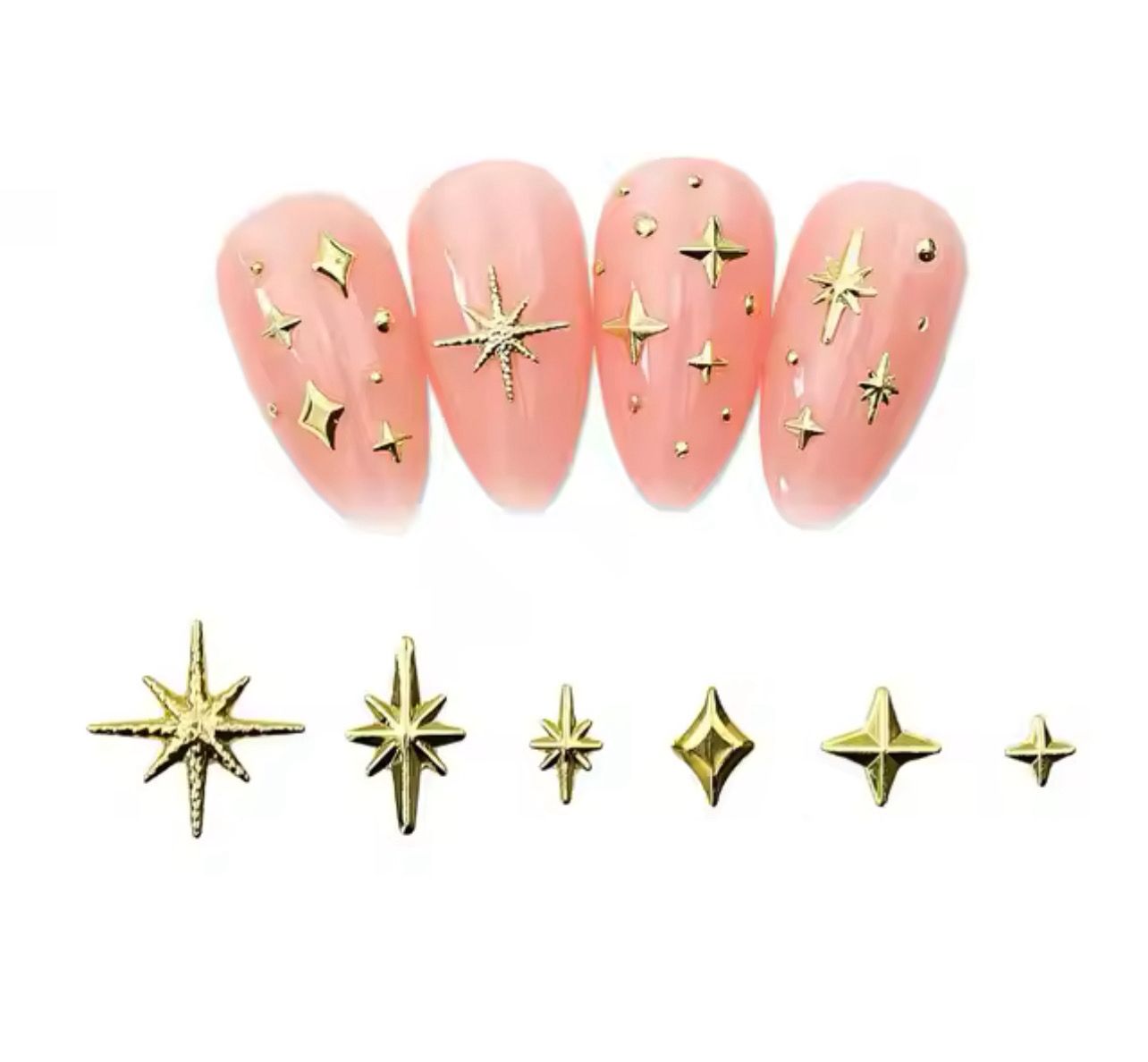 Gold Star Charms