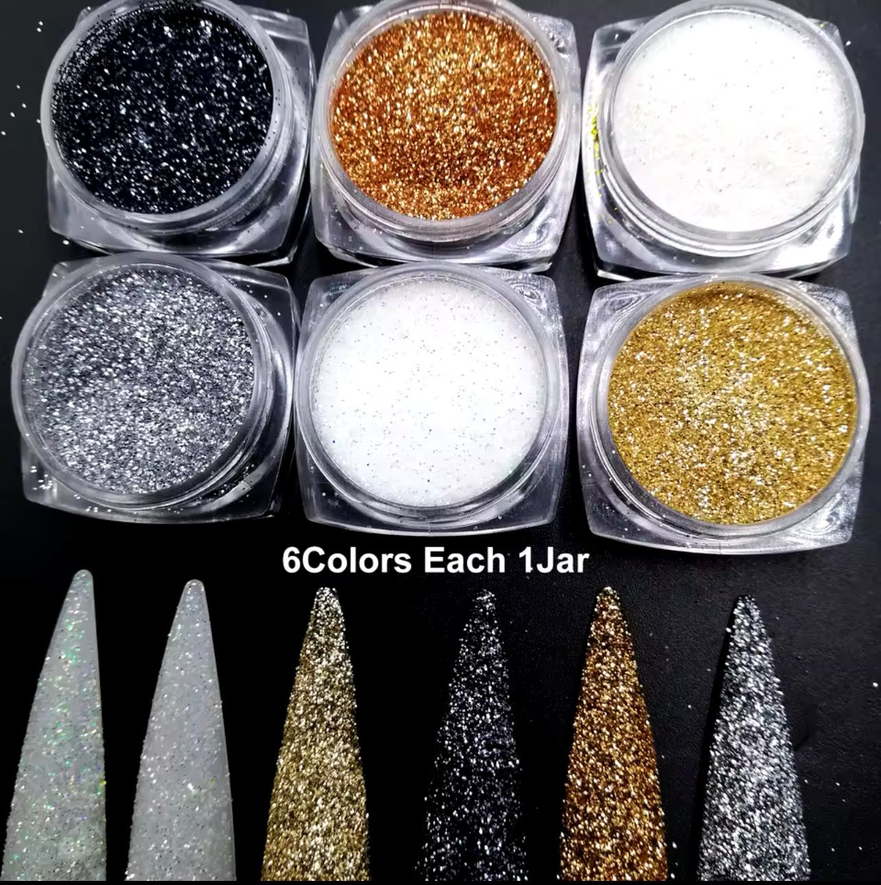 6 Pcs Glitter Set