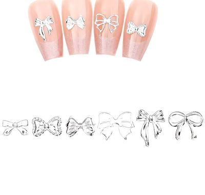 Silver Metal Bows
