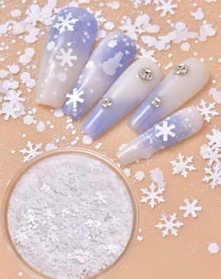 White Snowflakes Glitter