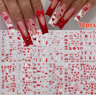 10pc Nail Art Stickers