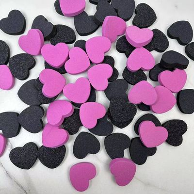 Heart Nail Buffers - Pink