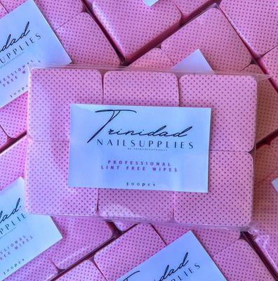 300pcs Pink Lint Free wipes