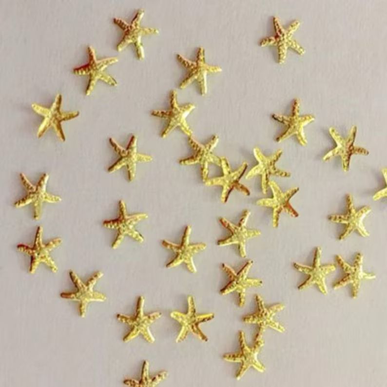 Gold Starfish Charms