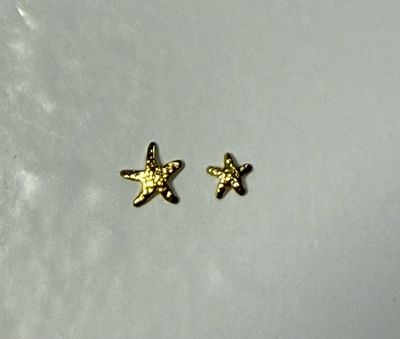 Gold Starfish Charms