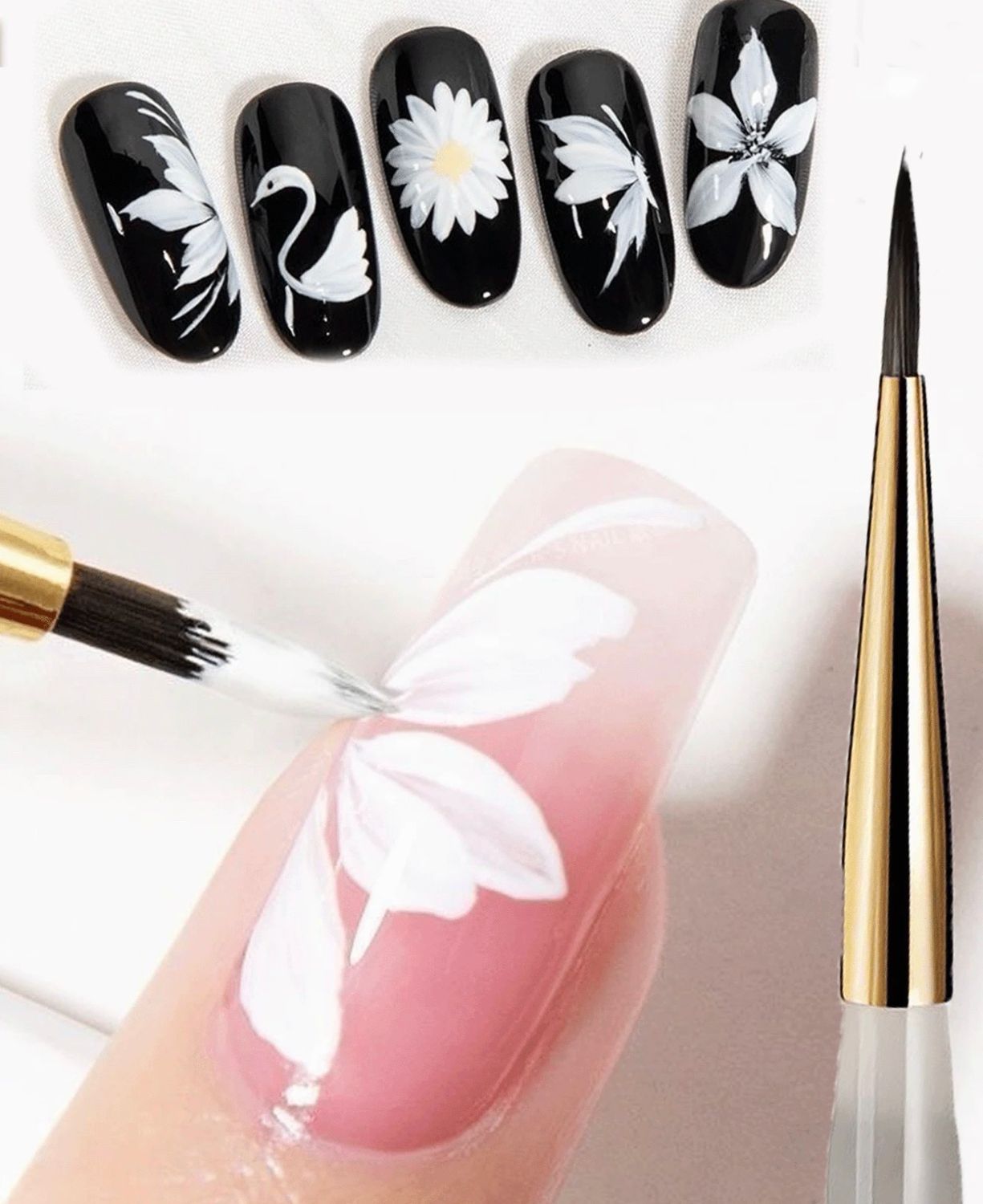 Nail Art Petal Brush