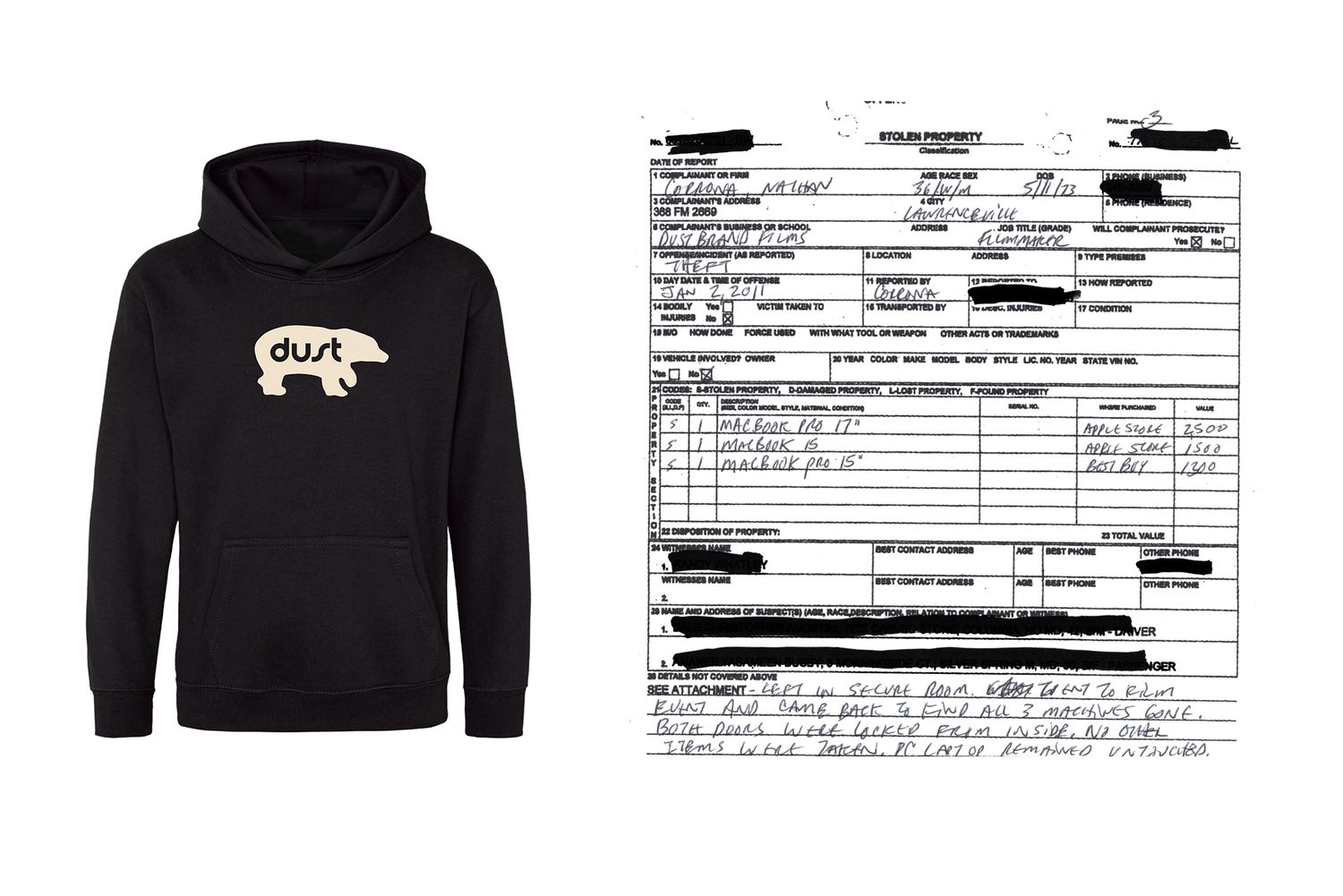 Arrest Record (DIGITAL DOWNLOAD) + Dust Hoodie package