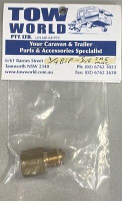Gas Fitting 1/4BSP to 5/16SAE Male