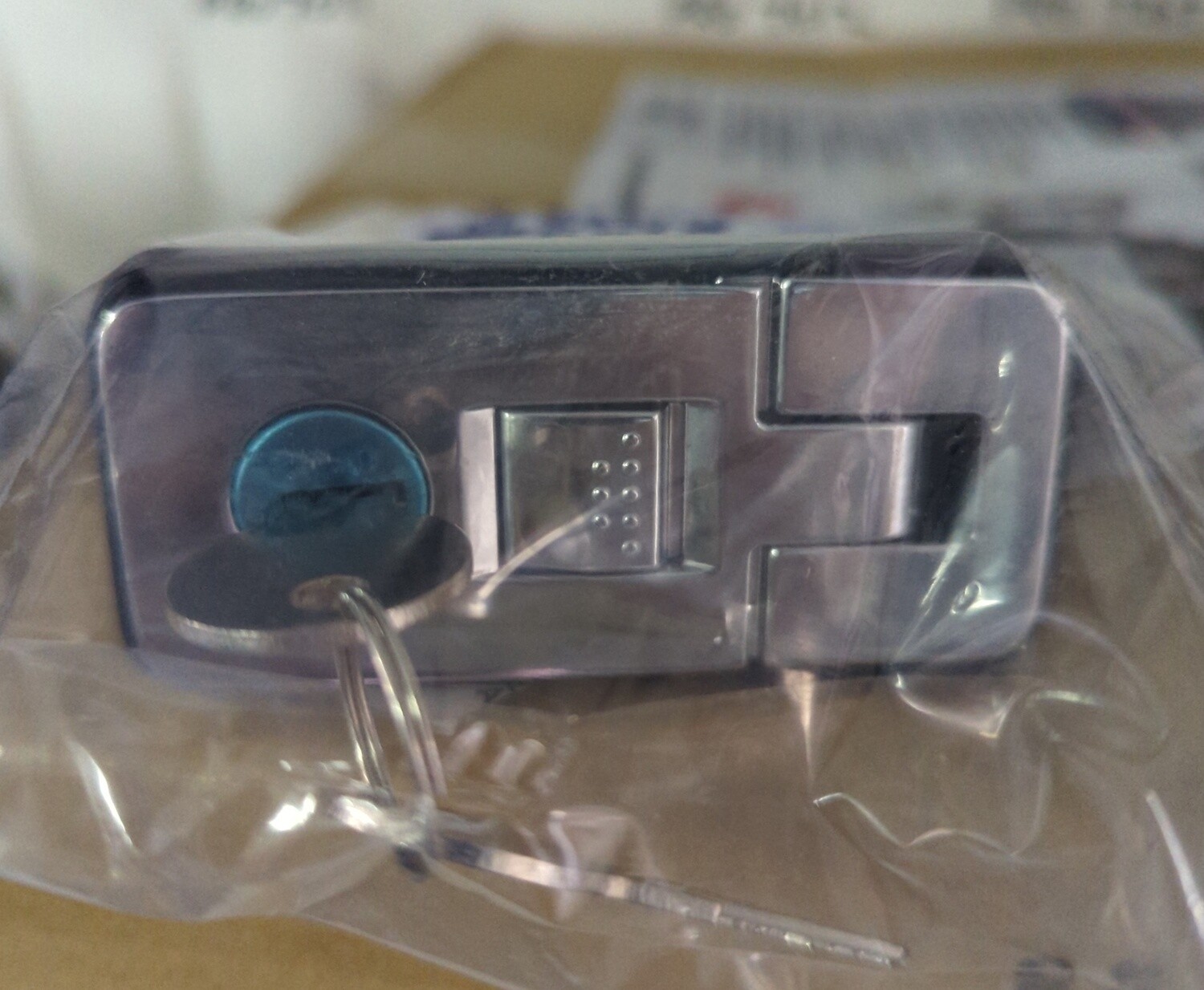 Flush Lock Chrome Small